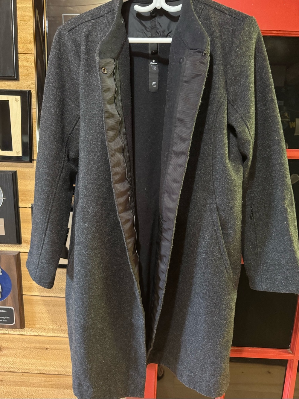 lululemon athletica Charcoal Gray Women's Pea Coat